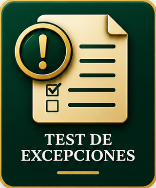 Test de excepciones